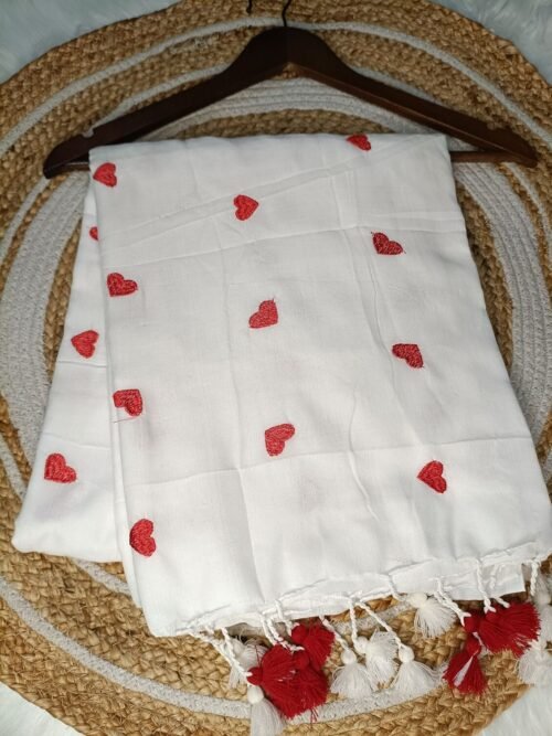 Heart/Love Khadi Saree