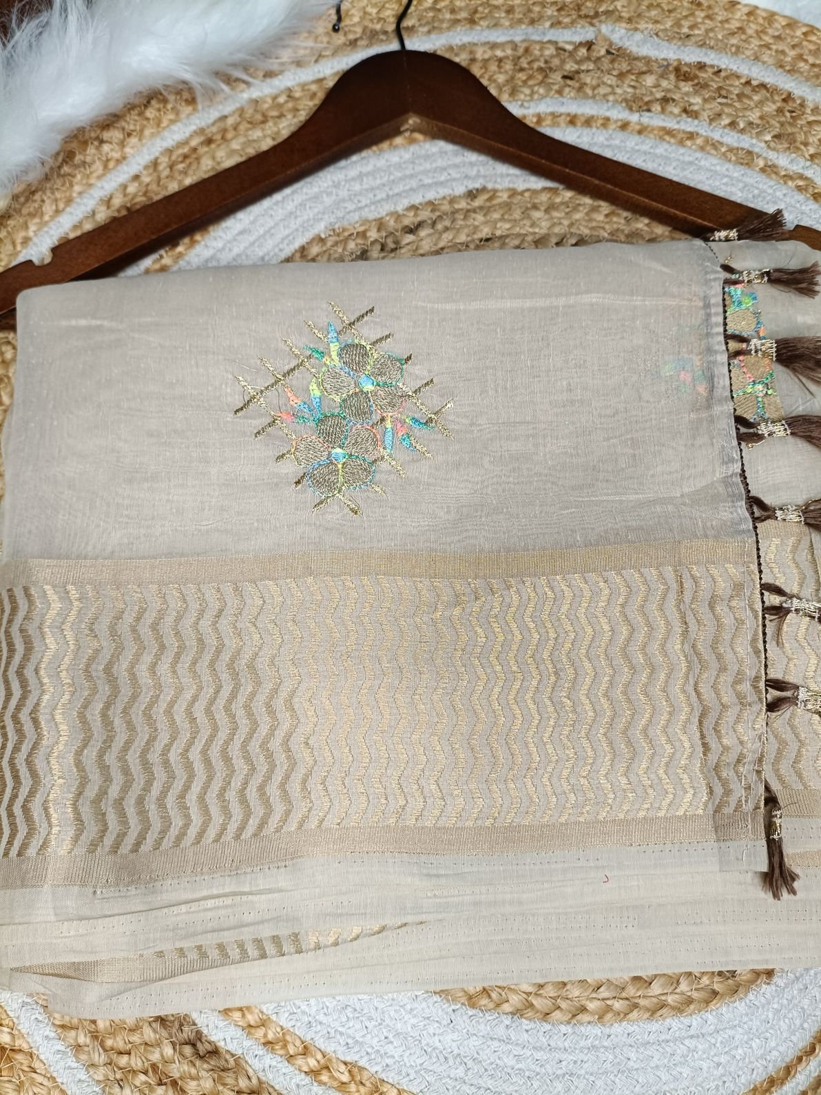 Fancy Cotton with Embroidery Work