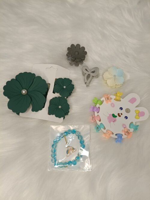 Premium Matte finished Korean clips Combo - Dark Green