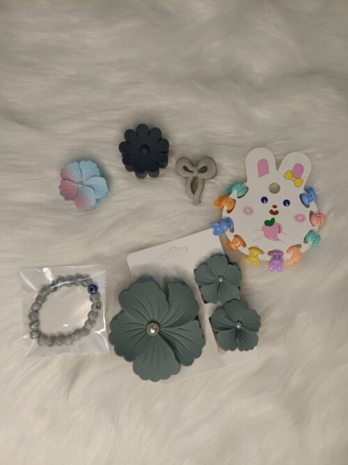 Premium Matte finished Korean clips Combo - Pastel Green