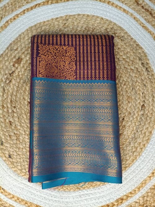Soft Silk - Vaira oosi Saree - Wine