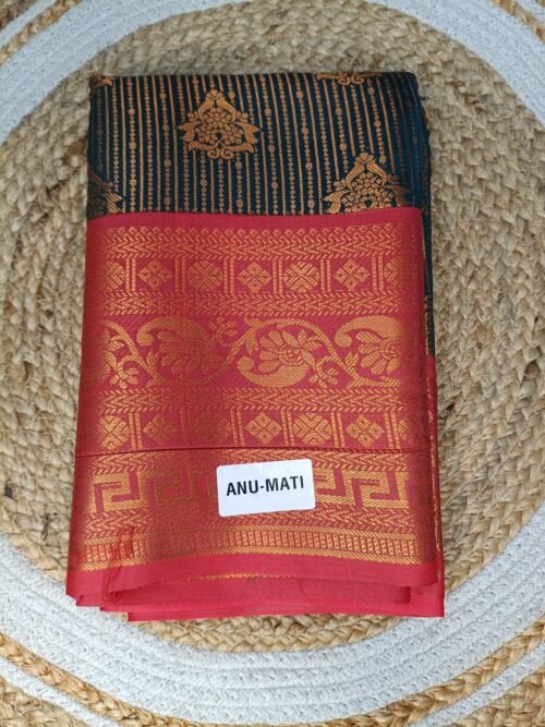 Soft Silk - Vaira oosi Saree - Green