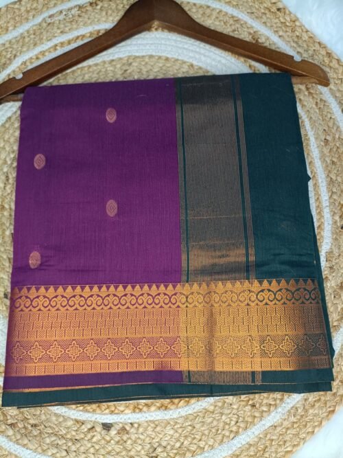 Maheshwari Cotton - Purple