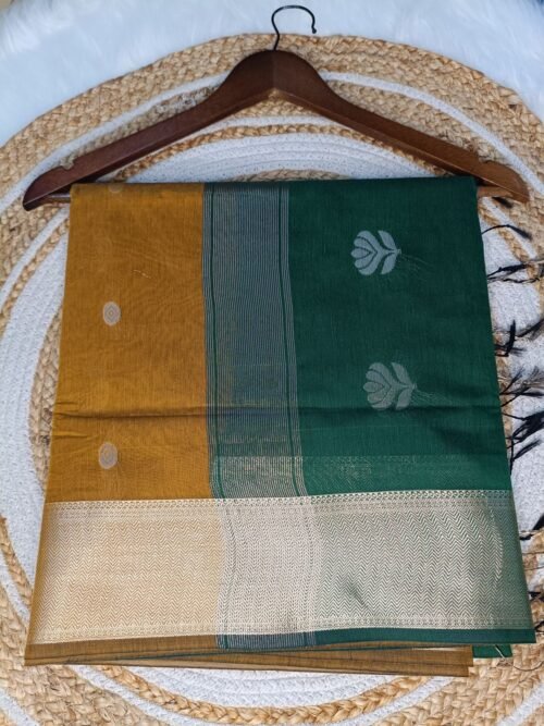 Maheshwari Cotton - Mustard Yellow