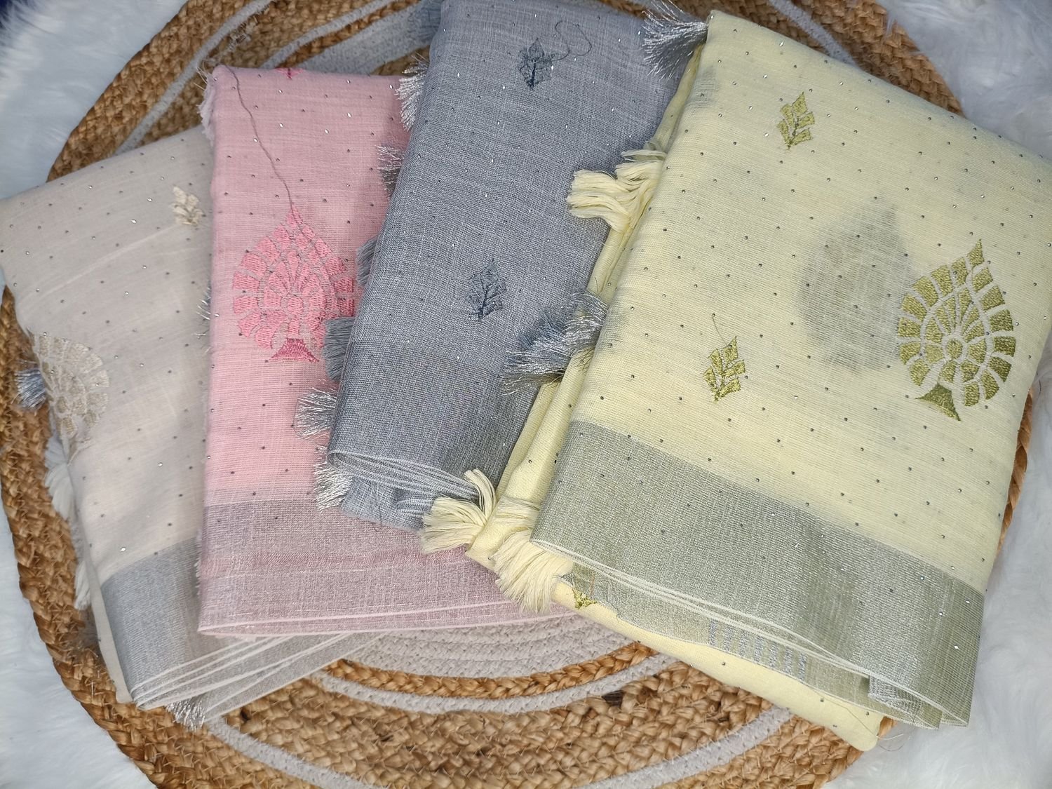 Premium Fancy Cotton - with embroidery & stone work