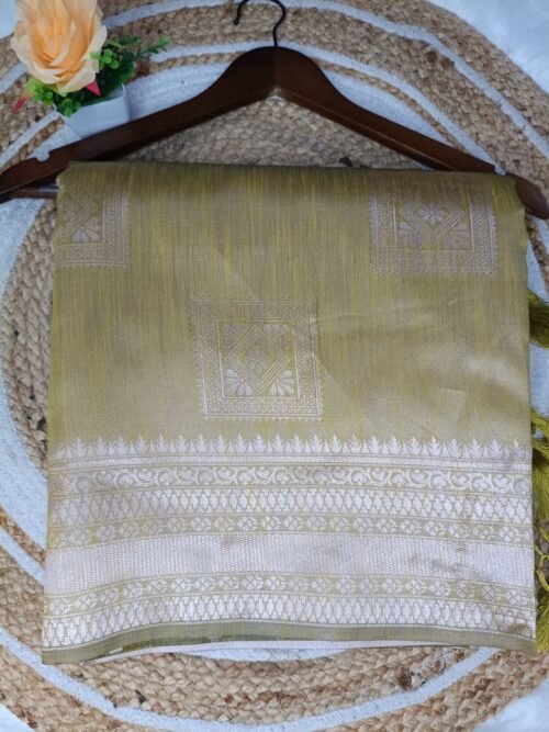 Premium Silk Cotton Saree - Box pattern