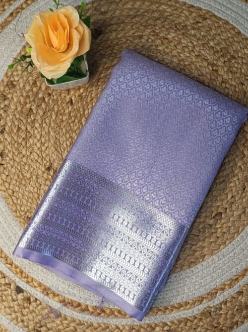 Premium Semi Silk saree - Lavender