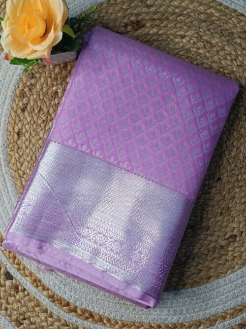 Premium Semi Silk saree - Pinkish-Purple