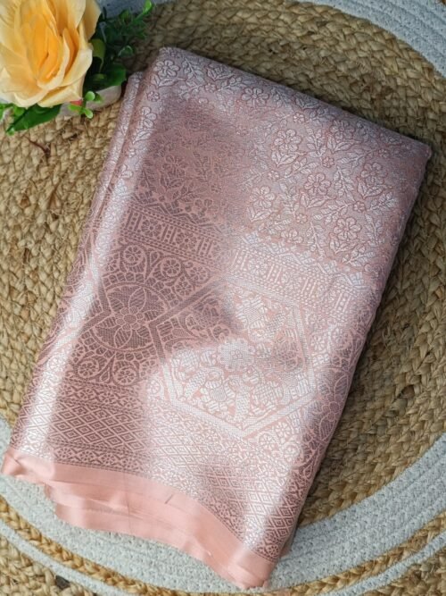 Peach Blossom Royale | Semi Silk Saree
